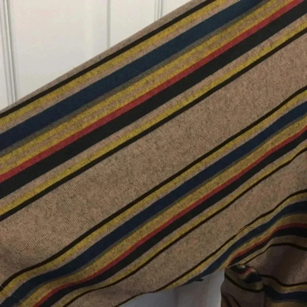 Striped Tie At Waist Dolman Top - Picture 5 of 6